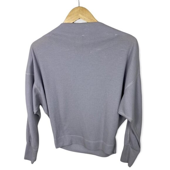 Free People Nikala Purple Top Size XS Lightweight Thermal Zipper Shoulder Zipper - Picture 4 of 11